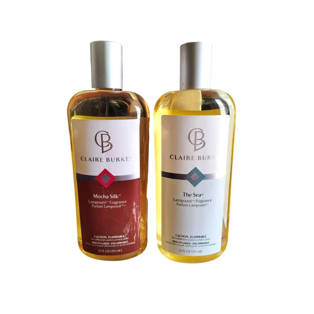 Claire Burke Mocha Silk/The Sea Lampourri Fragrance Oil 12oz Sealed Discontind55